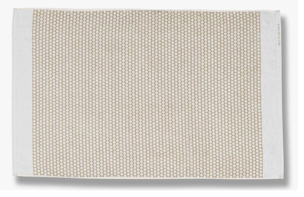 Bijela/bež tekstilna kupaonska prostirka 50x80 cm Grid – Mette Ditmer Denmark