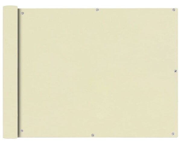 VidaXL Balkonska Zaštita Oxford Tkanina Krem boje 90x600 cm