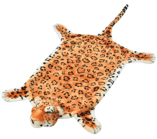 VidaXL Tepih Leopard od Pliša 139 cm Smeđi