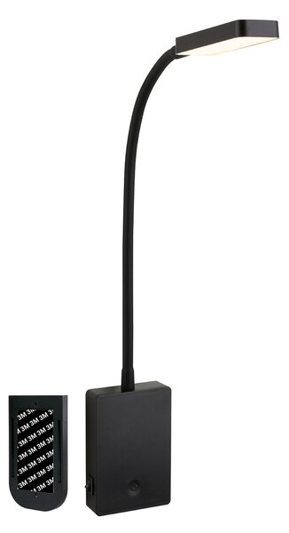 Briloner LED stolna lampa na baterije Cielo, crna, visina 56 cm, plastika, prigušiva, Crno, Dnevni boravak/blagovaonica, Plastika