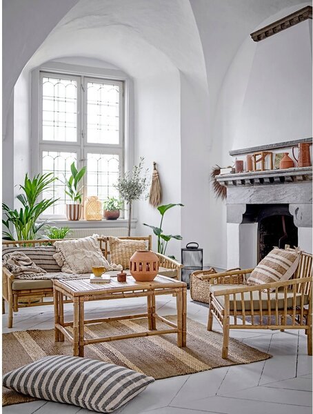 Bež/u prirodnoj boji vrtna sofa od bambusa Sole – Bloomingville