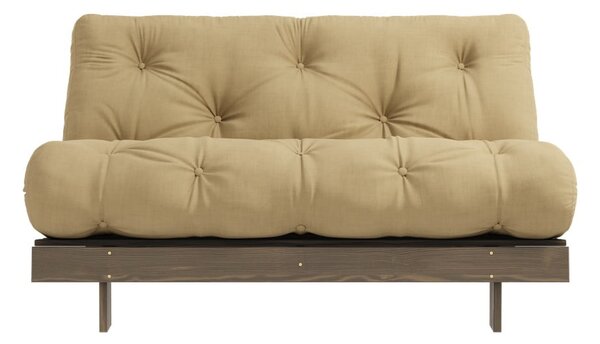Senf žuta/bež sklopiva sofa 140 cm Roots – Karup Design