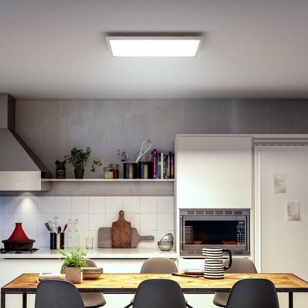 Philips Hue LED panel White Ambiance Aurelle, 60x60 cm, bijela, prigušiva, Bijela, Dnevni boravak/blagovaonica, Metal