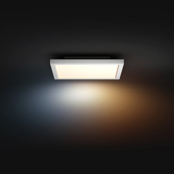 Philips Hue White Ambiance Aurelle LED panel, 30x30 cm, bijela, prigušiva, Bijela, Dnevni boravak/blagovaonica, Metal