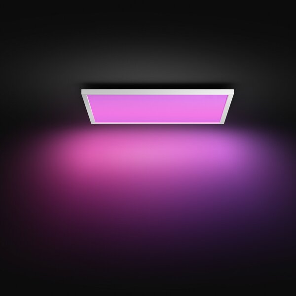 Philips Hue LED panel White & Color Ambiance Surimu, 60x60 cm, prigušiva, Bijela, Dnevni boravak/blagovaonica, Aluminij