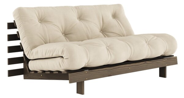 Bež/krem sklopiva sofa 160 cm Roots – Karup Design