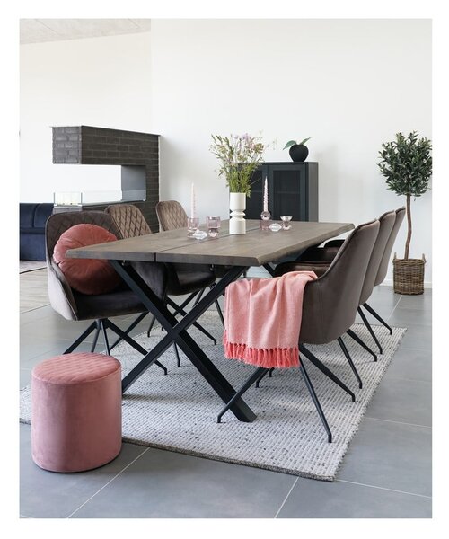 Crna metalna vitrina 80x120 cm Melbourne – House Nordic