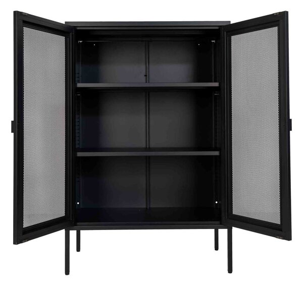 Crna metalna vitrina 80x120 cm Melbourne – House Nordic