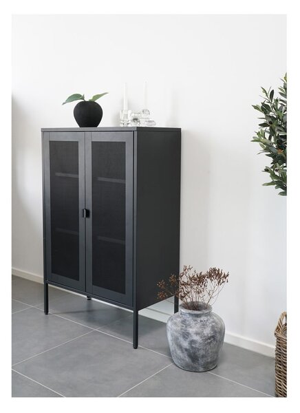 Crna metalna vitrina 80x120 cm Melbourne – House Nordic