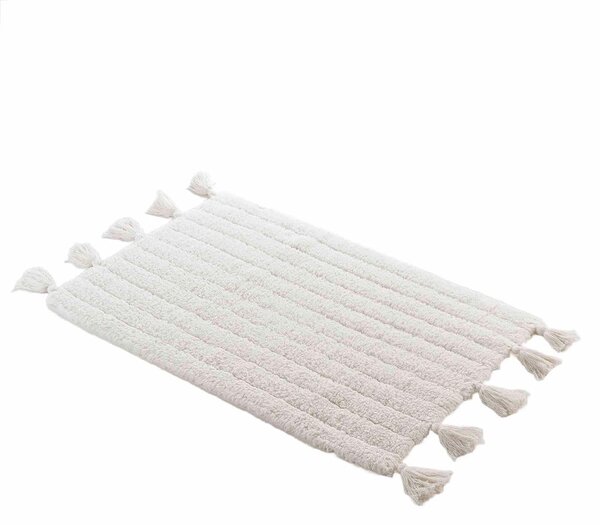 Bijela kupaonska prostirka 50x80 cm Minatis – douceur d'intérieur
