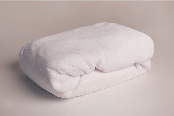 Bijela plahta s gumom od mikropliša 180x200 cm – Jerry Fabrics