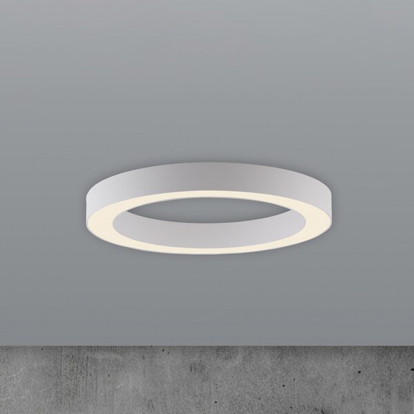 PURE LED stropna svjetiljka Lines, Ø 35 cm, bijela, CCT, prigušiva, Bijela, Dnevni boravak/blagovaonica, Metal