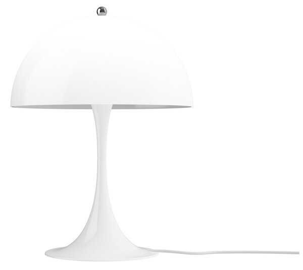 Louis Poulsen Stolna lampa Panthella 320, bijela, Ø 32 cm, E14, Bijela, Dnevni boravak/blagovaonica, Plastika