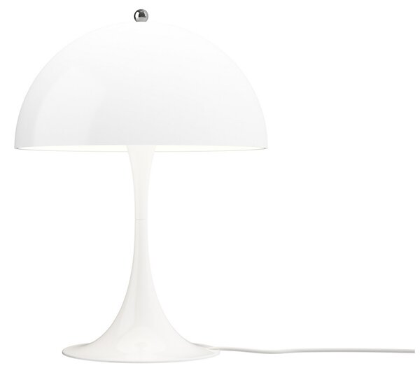 Louis Poulsen Stolna lampa Panthella 320, bijela, Ø 32 cm, E14, Bijela, Dnevni boravak/blagovaonica, Plastika
