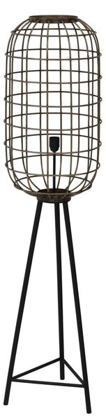 Podna lampa u crno-brončanoj boji (visina 151 cm) Toah - Light & Living
