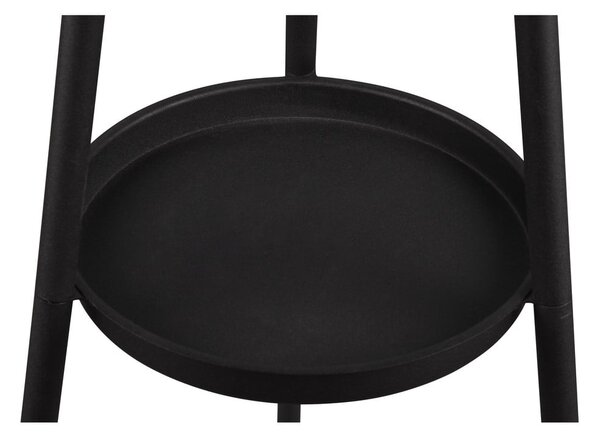 Crna stojeća svjetiljka s policom (visina 152 cm) Colette – Reality