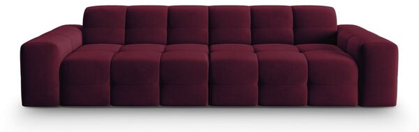 Bordo baršunasta sofa 255 cm Kendal - Micadoni Home