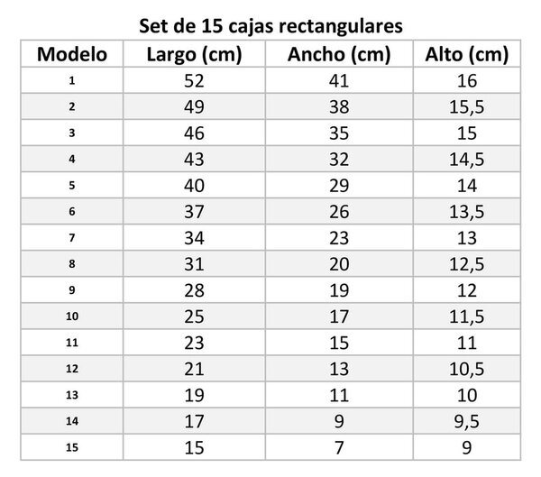 Kartonske kutije za pohranu u setu 15 kom s poklopcem Route – Casa Selección