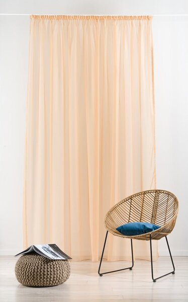 Narančasta prozirna zavjesa 300x260 cm Voile – Mendola Fabrics