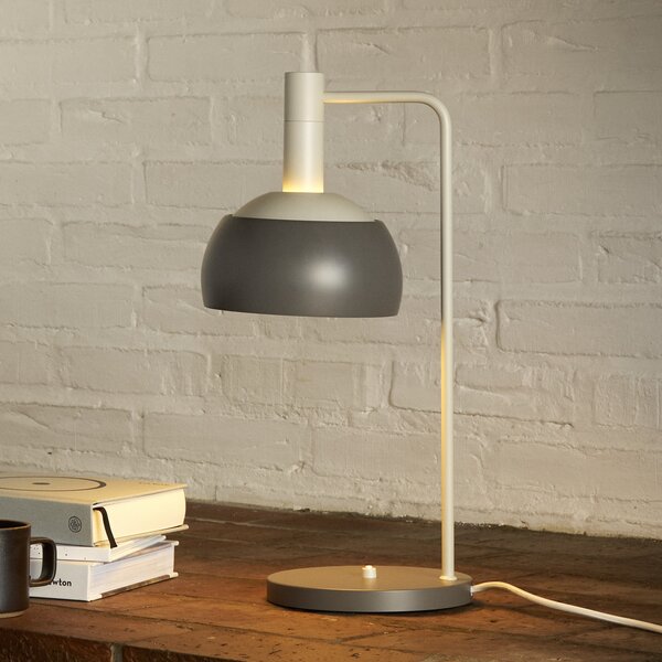 Louis Poulsen Stolna lampa FJ Elements, siva, 45 cm, E14, Sivo, Dnevni boravak/blagovaonica, Aluminij
