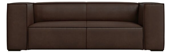 Tamno smeđa kožna sofa 212 cm Madame - Windsor & Co Sofas