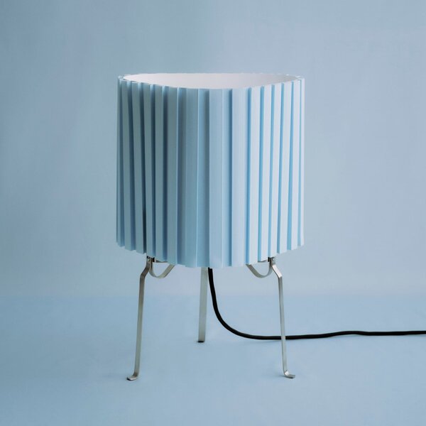 HAY Stolna lampa Hay Canelé, svijetloplava, visina 37 cm, E14, tkanina, Plava, Dnevni boravak/blagovaonica, Tkanina / tekstil