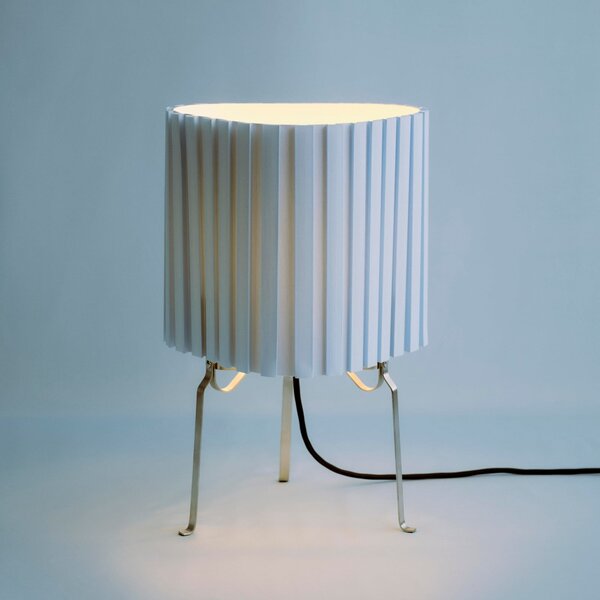 HAY Stolna lampa Hay Canelé, svijetloplava, visina 37 cm, E14, tkanina, Plava, Dnevni boravak/blagovaonica, Tkanina / tekstil