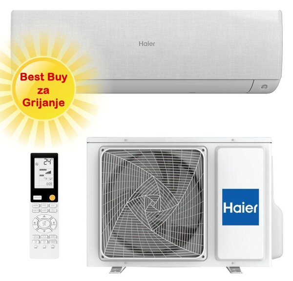 HAIER KLIMA UREĐAJ 2,6kW AS25SBBHRA-S/1U25DEBFRA-SH - Serene, za prostor do 30m2, A+++ energetska klasa