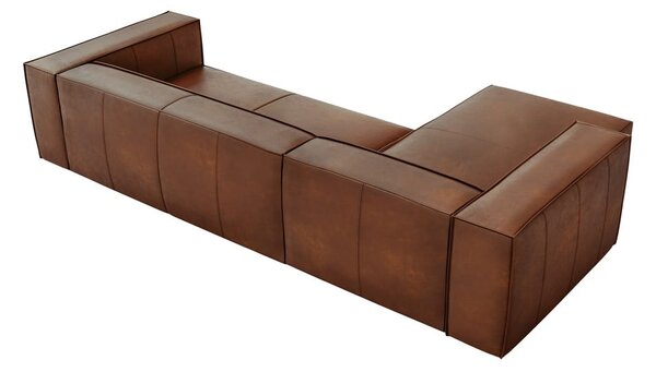 Konjak smeđa kožna kutna garnitura (lijevi kut) Madame - Windsor & Co Sofas