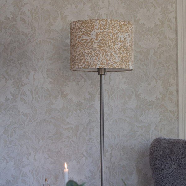 PR Home Amy podna lampa, žuta/siva, visina 150 cm, tekstil, E27, Sivo, Dnevni boravak/blagovaonica, Tkanina / tekstil