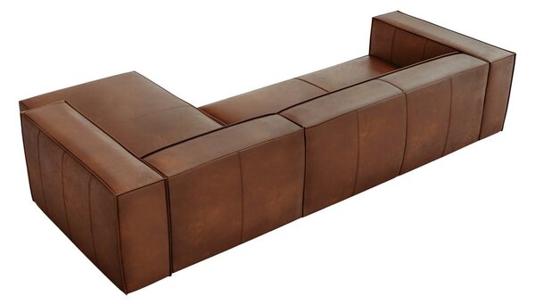 Konjak smeđa kožna kutna garnitura (desni kut) Madame - Windsor & Co Sofas