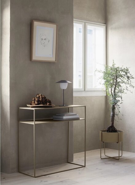 Bež metalni pomoćni stol 35x85 cm Fera – Blomus