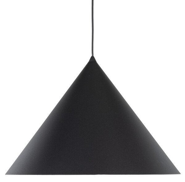 TK Lighting Viseća svjetiljka Cono, 1 žarulja, Ø 50 cm, crna, E27, prigušiva, Crno, Dnevni boravak/blagovaonica, Metal