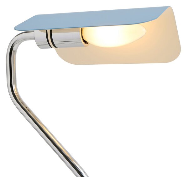 HAY Stolna lampa Hay Apex, pastelno plava, visina 38 cm, E14, čelik, Plava, Dnevni boravak/blagovaonica, Metal