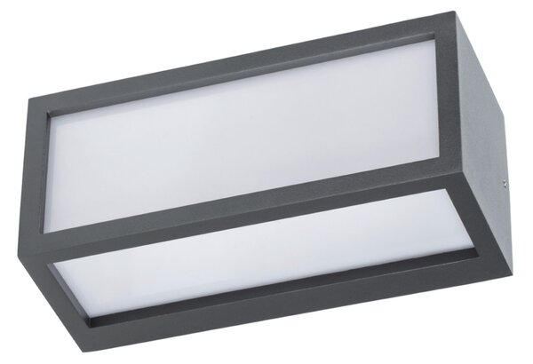 G & L Handels GmbH Vanjska zidna svjetiljka 400157, antracit, aluminij, duljina 25,2 cm, IP54, Crno, Aluminij