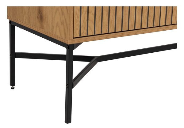Niska komoda u dekoru hrasta u prirodnoj boji 180x70 cm Jaipur – Actona