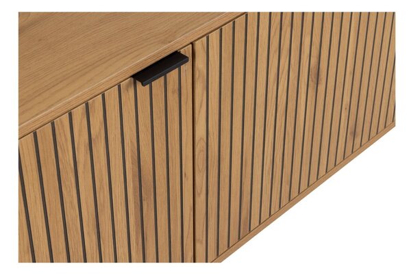 Niska komoda u dekoru hrasta u prirodnoj boji 180x70 cm Jaipur – Actona