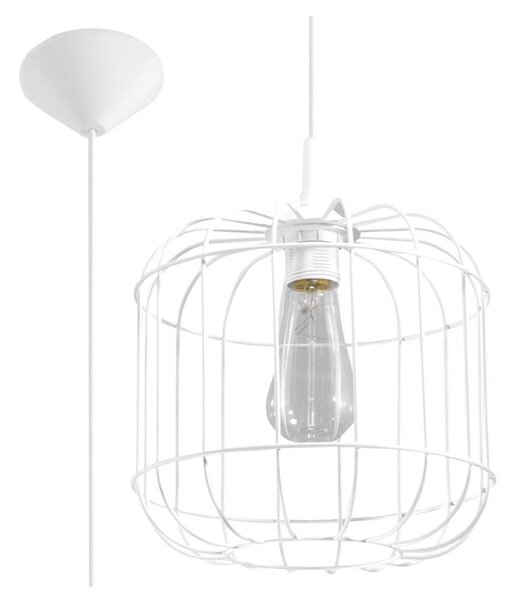 Bijela viseća svjetiljka ø 23 cm Albino – Nice Lamps