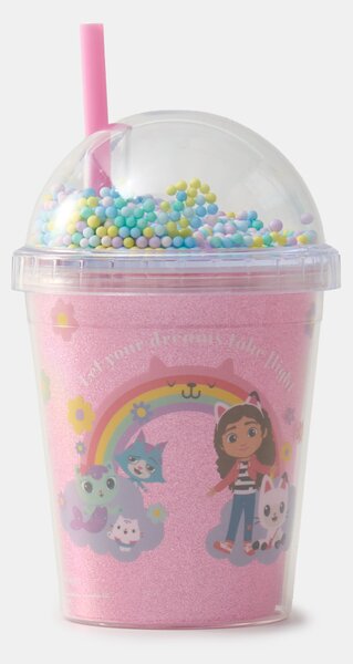 Sinsay - Šalica Gabby's Dollhouse s poklopcem i slamkom