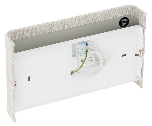 Nowodvorski Lighting Zidna svjetiljka Santana B, krem, tekstil, širina 25 cm, G9, prigušiva, Bež, Dnevni boravak/blagovaonica, Tkanina / tekstil, Zidna utičnica iznad/dolje
