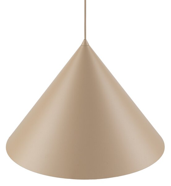 TK Lighting Viseća svjetiljka Cono, 1 žarulja, Ø 50 cm, pijesak, E27, prigušiva, Bež, Dnevni boravak/blagovaonica, Metal
