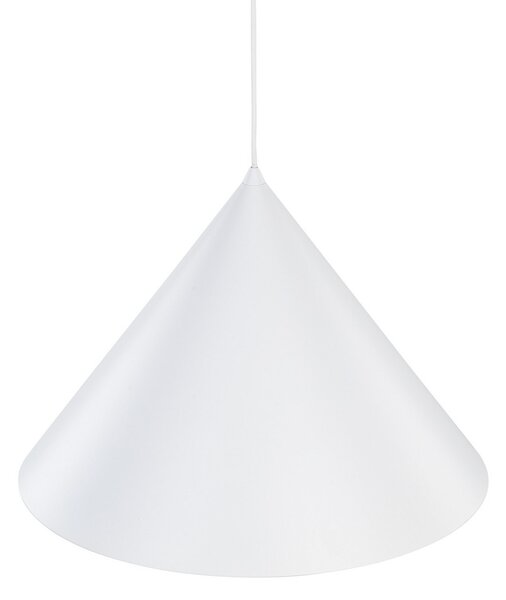 TK Lighting Viseća svjetiljka Cono, 1 žarulja, Ø 50 cm, bijela, E27, prigušiva, Bijela, Dnevni boravak/blagovaonica, Metal