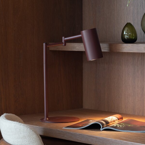 IT´S ABOUT ROMI RAD JE NA Stolna lampa Bilbao, tamnocrvena, visina 48 cm, Crvena, Dnevni boravak/blagovaonica, Metal