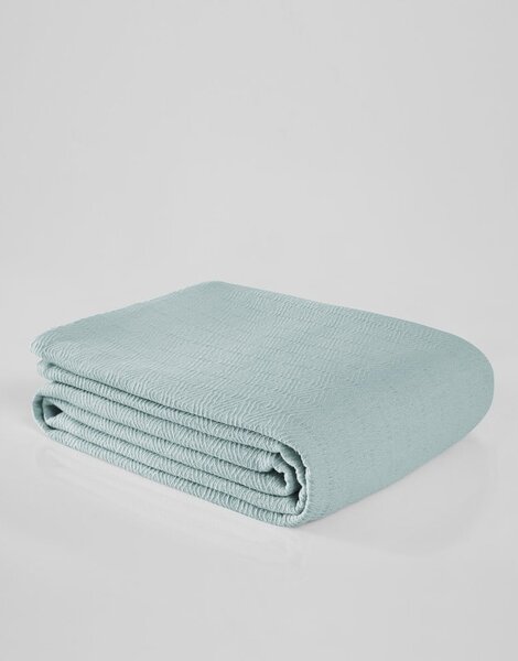 Mentol zeleni pamučni prekrivač za bračni krevet 200x230 cm Serenity – Mijolnir