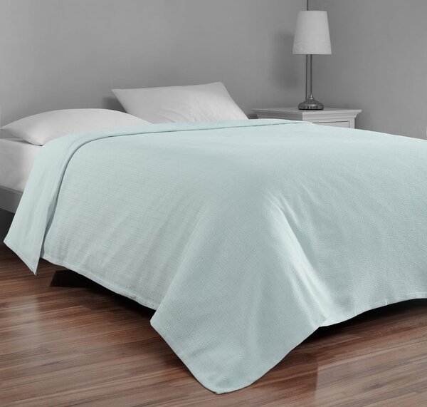 Mentol zeleni pamučni prekrivač za bračni krevet 200x230 cm Serenity – Mijolnir
