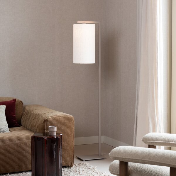 IT´S ABOUT ROMI RAD JE NA Boston podna lampa, Ø 25 cm, bijela/pijesak, Bež, Dnevni boravak/blagovaonica, Tkanina / tekstil