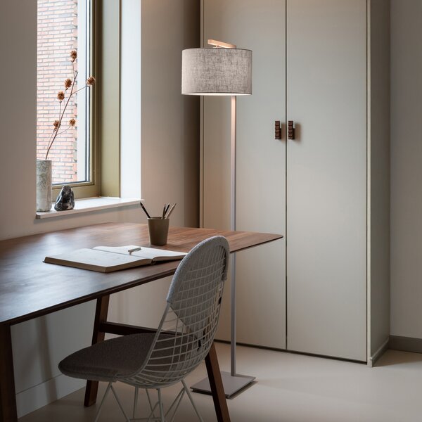 IT´S ABOUT ROMI IT'S Boston podna lampa Ø32cm tamno siva/boja pijeska, Bež, Dnevni boravak/blagovaonica, Tkanina / tekstil