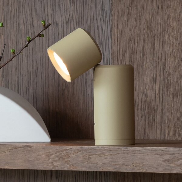 IT´S ABOUT ROMI TO JE O LED stolnoj lampi na baterije Milan, bež, 19 cm, prigušiva, Bež, Dnevni boravak/blagovaonica, Aluminij