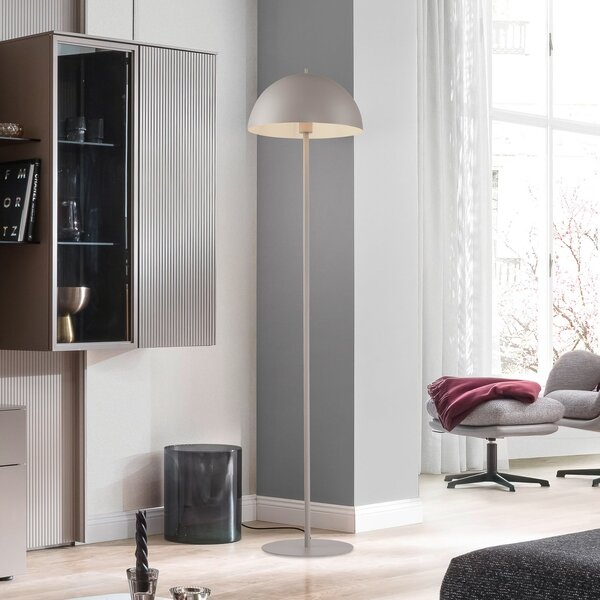 Schöner Wohnen SCHÖNER WOHNEN podna lampa Ali, sand breeze, željezo, E27, Bež, Dnevni boravak/blagovaonica, Metal