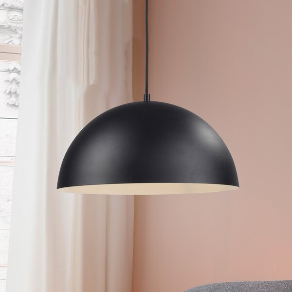 Schöner Wohnen SCHÖNER WOHNEN visilica Ali crna, željezo, Ø 38 cm, E27, prigušiva, Crno, Dnevni boravak/blagovaonica, Metal